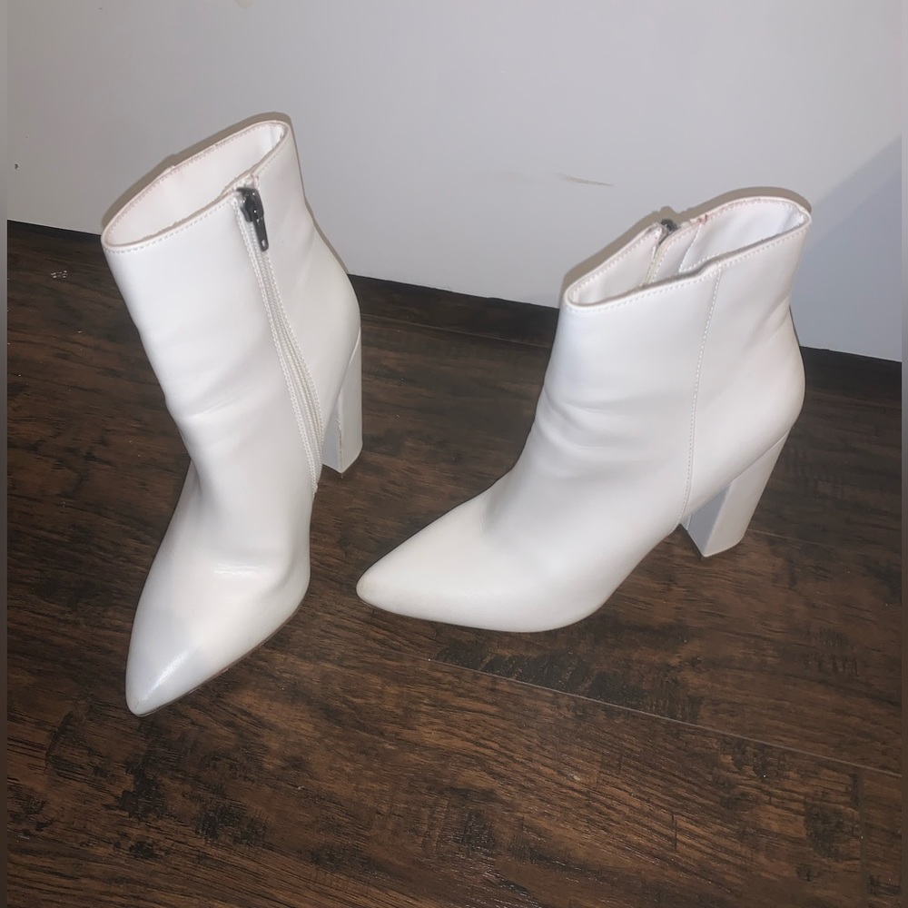 Women’s White Booties